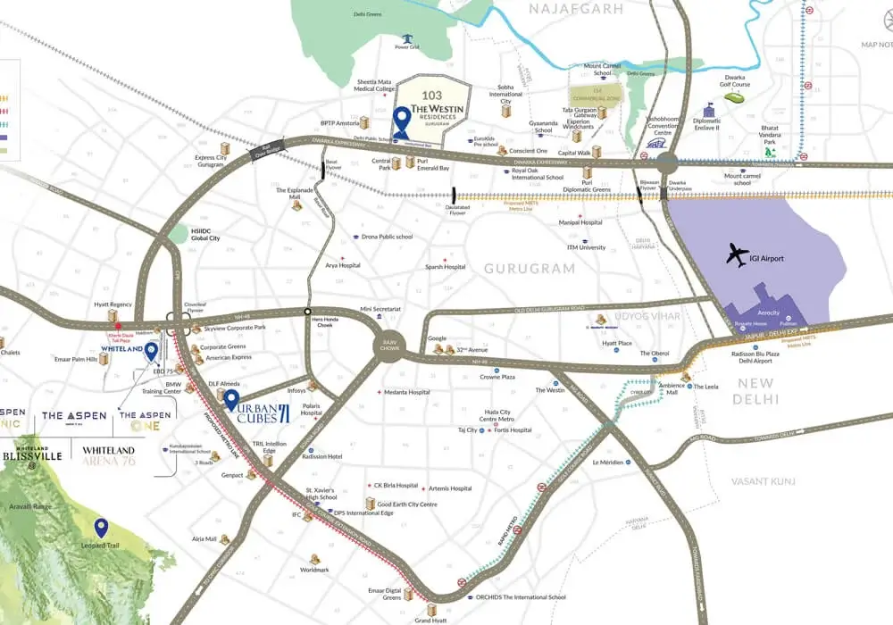 whiteland dwarka expressway